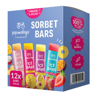 Pops Malaya Sorbet Bars Variety 12 Pack