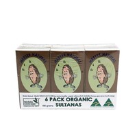Demeter Organic Sultanas 6 pk 180g