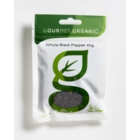 Gourmet Organic Black Pepper Whole 40g