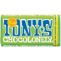 Tony's Chocolonely Dark Almond Sea Salt 180g