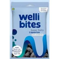 Wellibites Super Salty Liquorice 70g