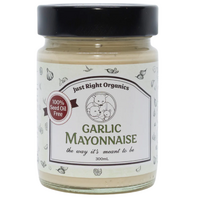 Just Right Organics Garlic Mayonnaise 300ml
