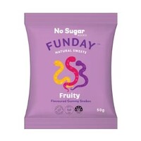 Funday Fruity Gummy Snakes 50g 