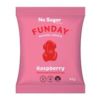 Funday Fruity Raspberry Frogs 50g 