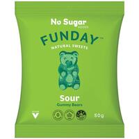 Funday Sour Gummy Bears 50g 
