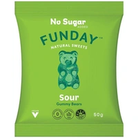 Funday Vegan Sour Gummy Bears 50g 