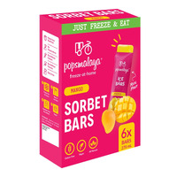 Popsmalaya Sorbet Bars Mango 6 x 45ml 