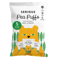 Serious Multipack Pea Puffs Real Cheese 5x15g
