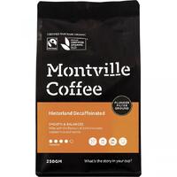 Montville Coffee Decaf Coffee Ground Plunger Hinterland Blend 250g