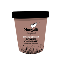 Mungalli Organic Ice Cream Belgian Chocolate 475ml