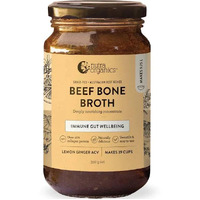 N/Org Beef Bone Broth Concentrate Lemon Ginger ACV 390g