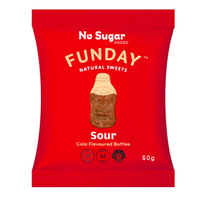 Funday Sour Gummy Cola Bottles 50g