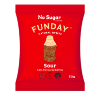Funday Sour Gummy Cola Bottles 50g