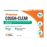 Pretorius Cough Clear Ivy Leaf & Menthol 24 Pack