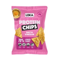 Loka Protein Chips Salt & Vinegar 35g