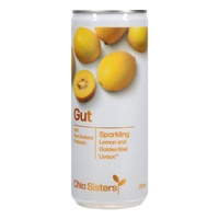 Chia Sisters Gut Sparkilng Lemon and Golden Kiwi 250ml