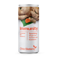 Chia Sisters Immunity Sparkling Ginger And Turmeric 250ml