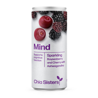 Chia Sisters Mind Sparkling Boysenberry and Cherry 250ml