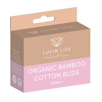 Luvin Life Organic Bamboo Cotton Buds Pink