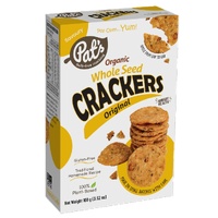 Pat's Kitchen Organic Whole Seed Crackers Original 100g