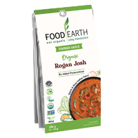 Food Earth Organic Simmer Sauce Rogan Josh 2x150g 