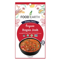 Food Earth Organic Simmer Sauce Rogan Josh 2x150g 