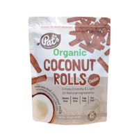 Pat's Kitchen Organic Coconut Rolls Chocolate 140g