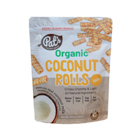 Pat's Kitchen Organic Coconut Rolls Vanilla 140g