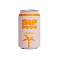 Sip Coco Coconut Water Lychee 330ml 