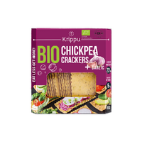 Krippu Organic Chickpea Crackers Garlic 80g