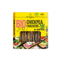 Krippu Chickpea Crackers Hemp Seeds 80g