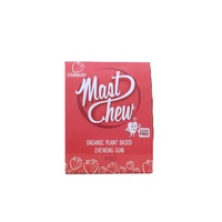 Mast Chew Organic Plant Based Chewing Gum Strawberry 8 Pack 