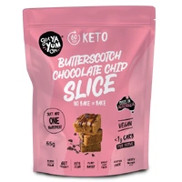 Get Ya Yum On Keto Butterscotch Chocolate Chip Slice 65g