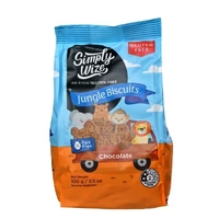 Simply Wize Gluten Free Jungle Biscuits Chocolate 100g
