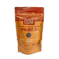 Solomons Gold Dark Chocolate Caramel Swirls 58% 150g 