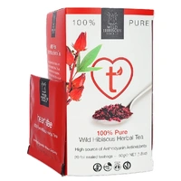 Wild Hibiscus Flower Co Heart Tee Hibiscus Tea 20 bags