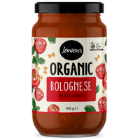 Jensens Organic Pasta Sauce Bolognese 400g