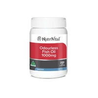 NutriVital Odourless Fish Oil 1000 200 Capsules