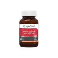 NutriVital Green Calcium Plus K2 & D3 60 Capsules