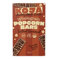 Koja Salted Caramel Wholegrain Popcorn Bars 110g