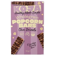 Koja Choc Drizzle Wholegrain Popcorn Bars 110g