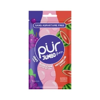 Pur Gum Jumbo Grape Bubblegum Watermelon Gum 81g