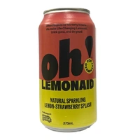 Oh! Lemonaid Natural Sparkling Lemon Strawberry Splash 375ml