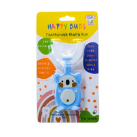 Happy Bubs Toothbrush Silicon U Shape Bear Blue (2 to 6 Years)
