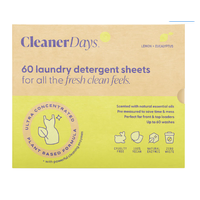 Cleaner Days Laundry Sheets Lemon 60pk