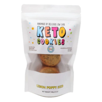 Delicous Low Carb Keto Cookies Lemon Poppy Seed 100g