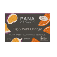 Pana Organic Fig & Wild Orange Dark Chocolate 45g