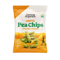Ceres Organics Pea Chips Cheddar Cheese 100g