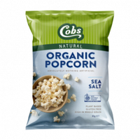 Cobs Organic Sea Salt Popcorn 80g
