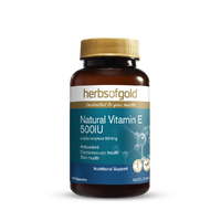 Herbs of Gold Vitamin E 500iu 50 Capsules